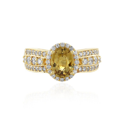 Anello in argento con Zircone Giallo