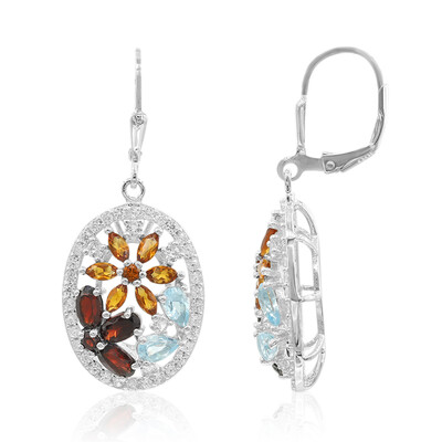 Orecchini in argento con Citrino Madeira