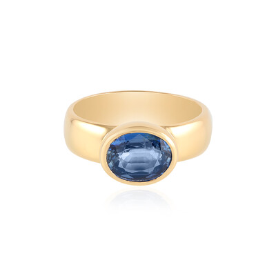 Anello in argento con Cianite del Nepal