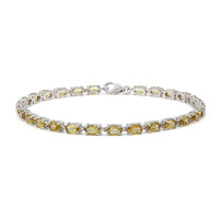 Bracciale in argento con Quarzo Champagne