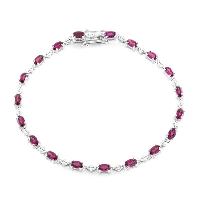 Bracciale in argento con Rodolite