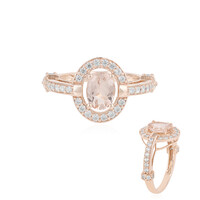 Anello in oro con Morganite