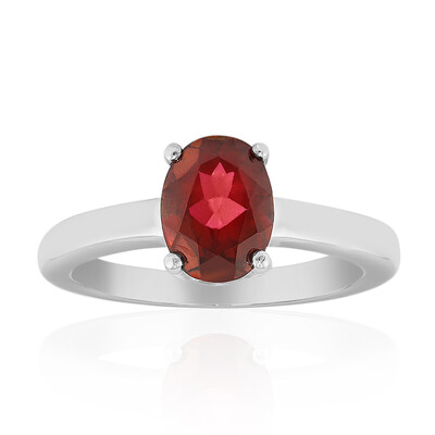Anello in argento con Topazio Rosso