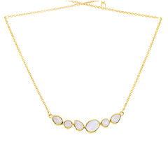 Collana in argento con Pietra di Luna Arcobaleno