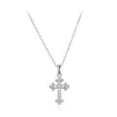 Collana in argento con Topazio Bianco