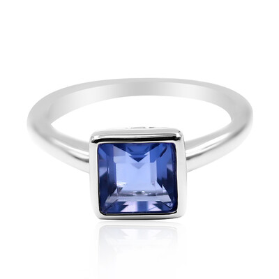 Anello in argento con Fluorite Cangiante