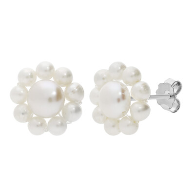 Orecchini in argento con Perla d'Acqua Dolce Bianca
