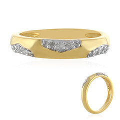 Anello in argento con Diamante I4 (J)