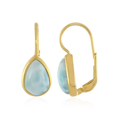Orecchini in argento con Larimar (MONOSONO COLLECTION)