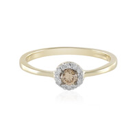 Anello in oro con Diamante Champagne SI2
