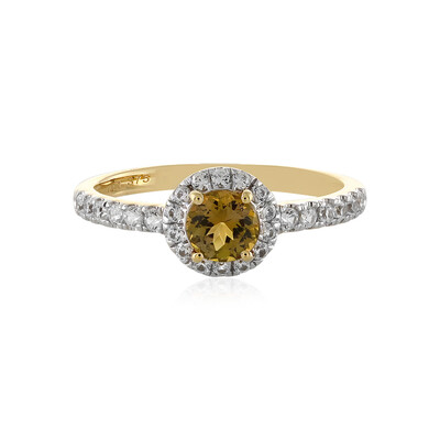 Anello in oro con Tanzanite Gialla