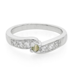 Anello in argento con Alessandrite Occhio di Gatto