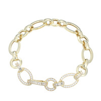 Bracciale in argento con Topazio Bianco (Adela Silber)