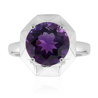 Anello in argento con Ametista Zambiana (Pallanova)