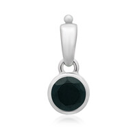 Ciondolo in argento con Spinello Nero