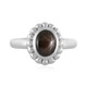 Anello in argento con Zaffiro Stellato Nero