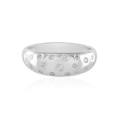 Anello in argento con Diamante I2 (J)