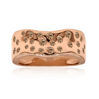 Anello in oro con Diamante Rose de France SI1 di Argyle