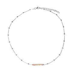 Collana in argento con Perla Keshi (TPC)