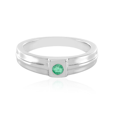 Anello in argento con Smeraldo Russo