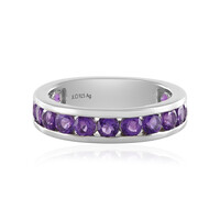Anello in argento con Ametista Zambiana