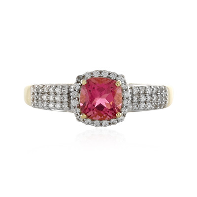Anello in oro con Tormalina Rosa (Adela Gold)