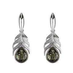 Orecchini in argento con Ambra Baltica