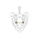 Ciondolo in oro con Diamante Champagne I2 (Ornaments by de Melo)