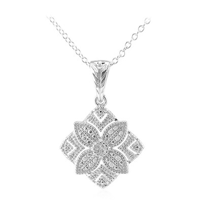 Collana in argento con Diamante I3 (I)