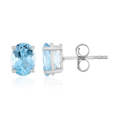 Orecchini in argento con Topazio Blu Cielo