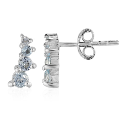 Orecchini in argento con Topazio Blu Cielo