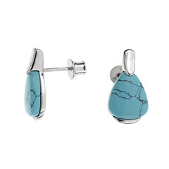 Orecchini in argento con Turchese