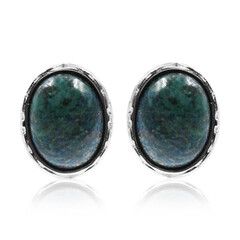 Orecchini in argento con Malachite Azzurrite