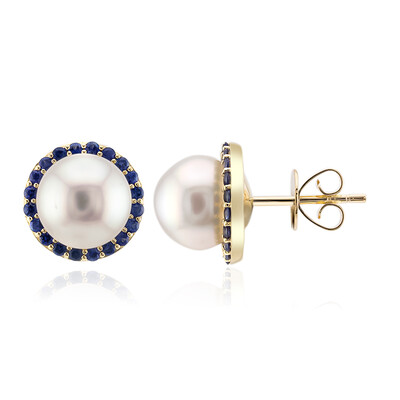 Orecchini in oro con Perla Bianca dei Mari del Sud (Michelle Albala)