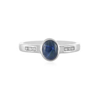 Anello in argento con Zaffiro Stellato Blu