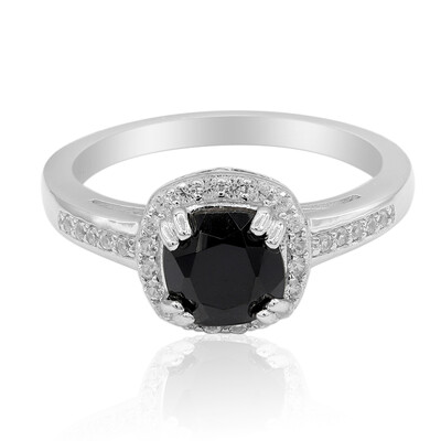 Anello in argento con Spinello Nero