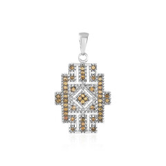 Ciondolo in argento con Zircone Cognac
