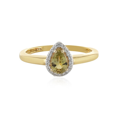 Anello in oro con Tanzanite Gialla