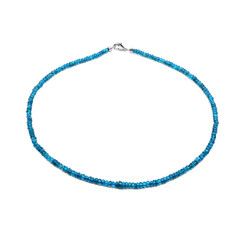 Collana in argento con Apatite Blu Neon