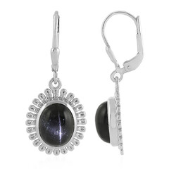 Orecchini in argento con Diopside Stellato d'India