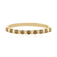 Anello in oro con Diamante Cioccolato I1