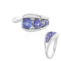 Anello in argento con Tanzanite