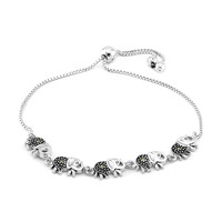 Bracciale in argento con Marcassite