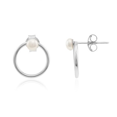 Orecchini in argento con Perla di Acqua Dolce (Joias do Paraíso)