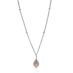 Collana in oro con Diamante Rosa I1 (CIRARI)