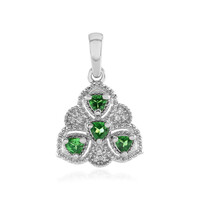 Ciondolo in argento con Tsavorite della Tanzania