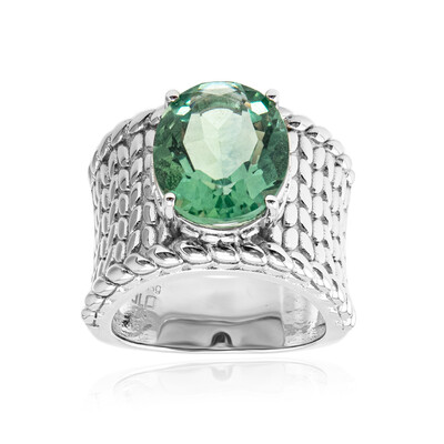 Anello in argento con Fluorite Verde