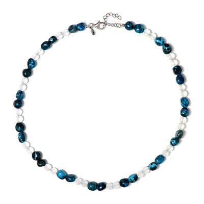 Collana in argento con Quarzo Bianco