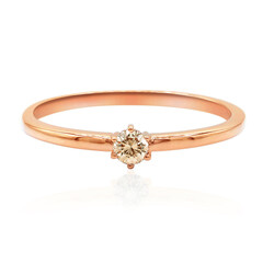 Anello in oro con Diamante Rose de France SI1 di Argyle