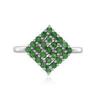 Anello in argento con Tsavorite della Tanzania